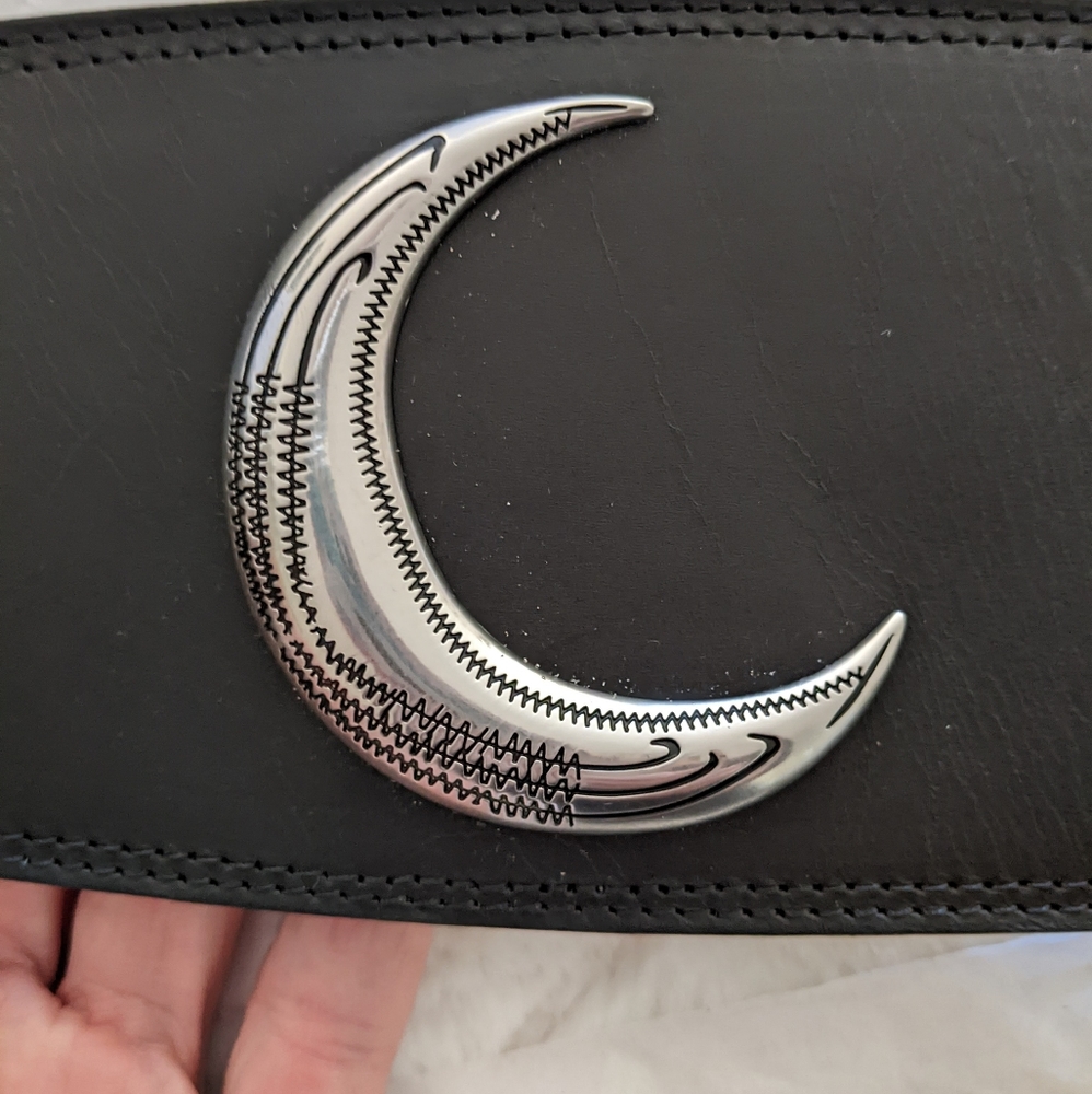 Spell Black Belt with Silver Moon Accent - Picture 6 of 9
